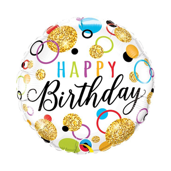 Balloon Happy Birthday Glitter – The webshop of Curaçao to shop your ...